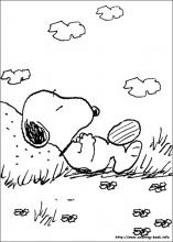 Snoopy coloring pages on coloring