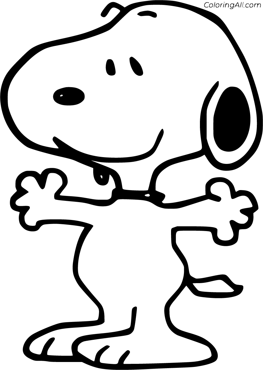 Snoopy coloring pages