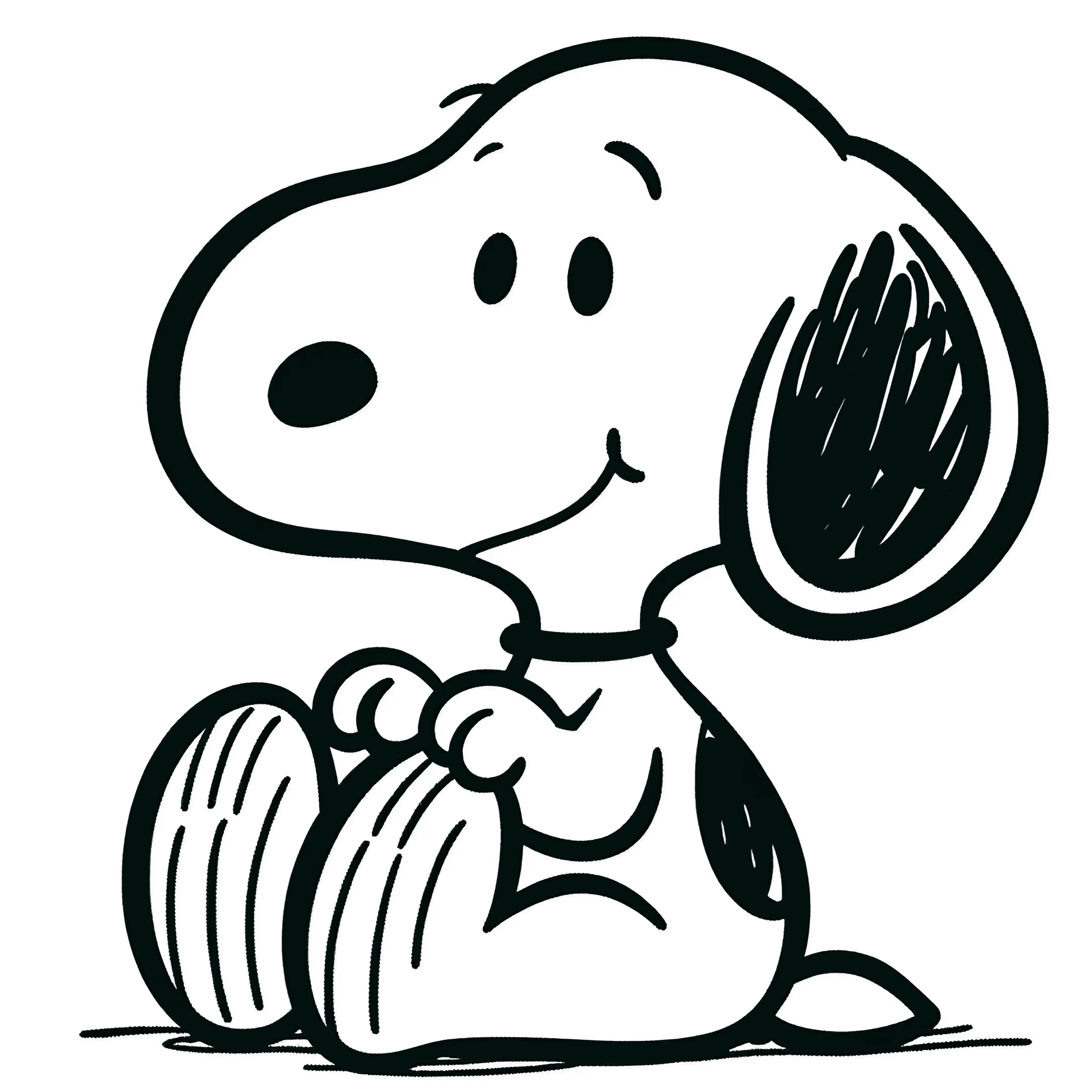 Snoopy coloring pages for free printable