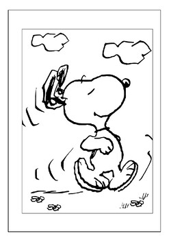Snoopy cartoon character coloring sheets unleash imagination pages