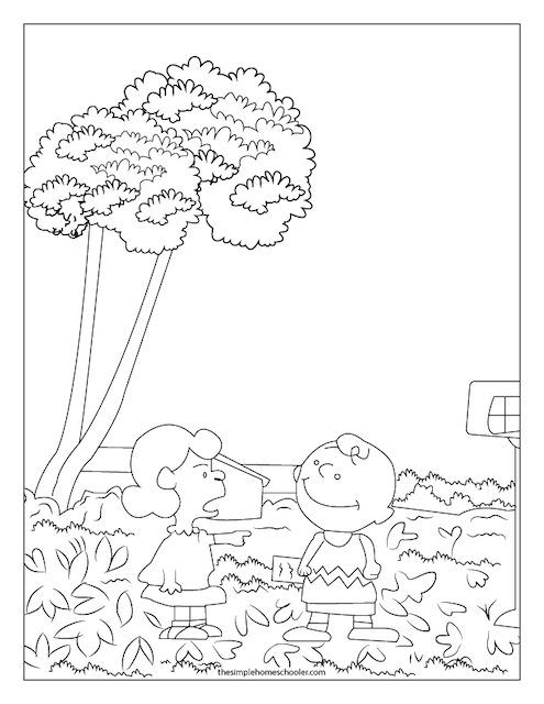 The best charlie brown halloween printable coloring pages