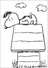 Snoopy coloring pages on coloring