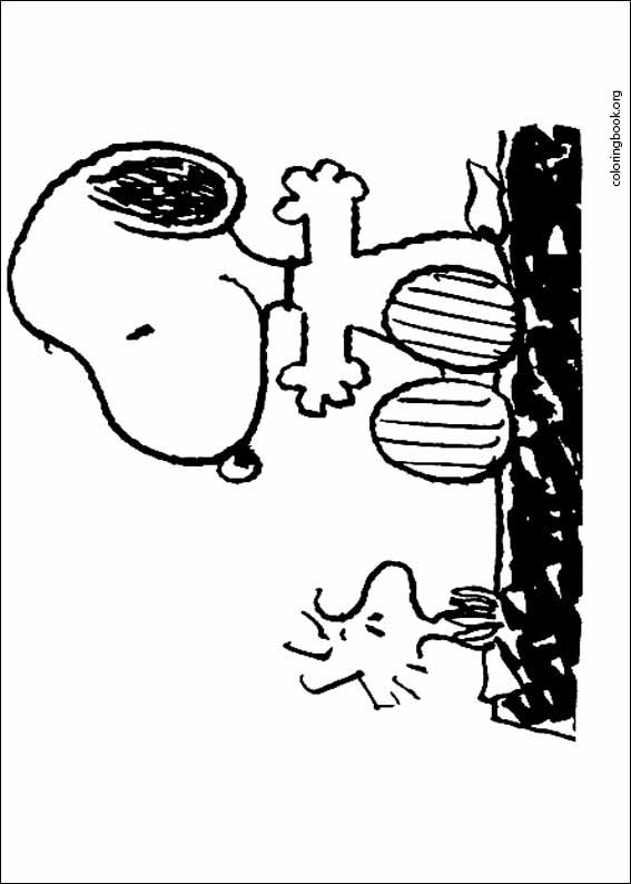 Snoopy coloring page