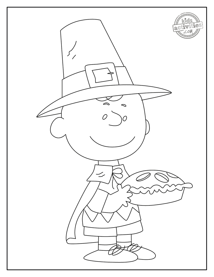 Festive charlie brown thanksgiving coloring pages kids activities blog