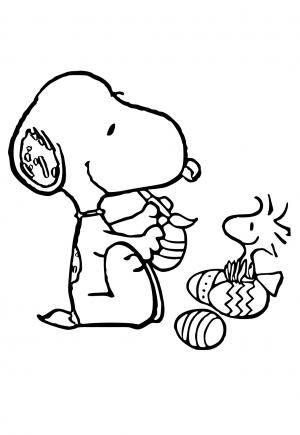 Free printable snoopy coloring pages for adults and kids