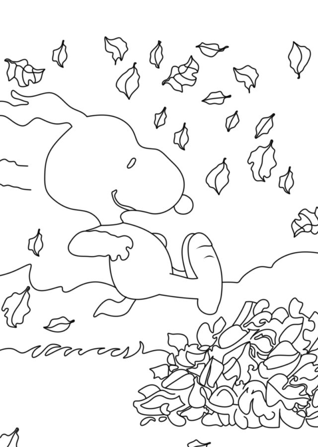 Snoopy coloring pages