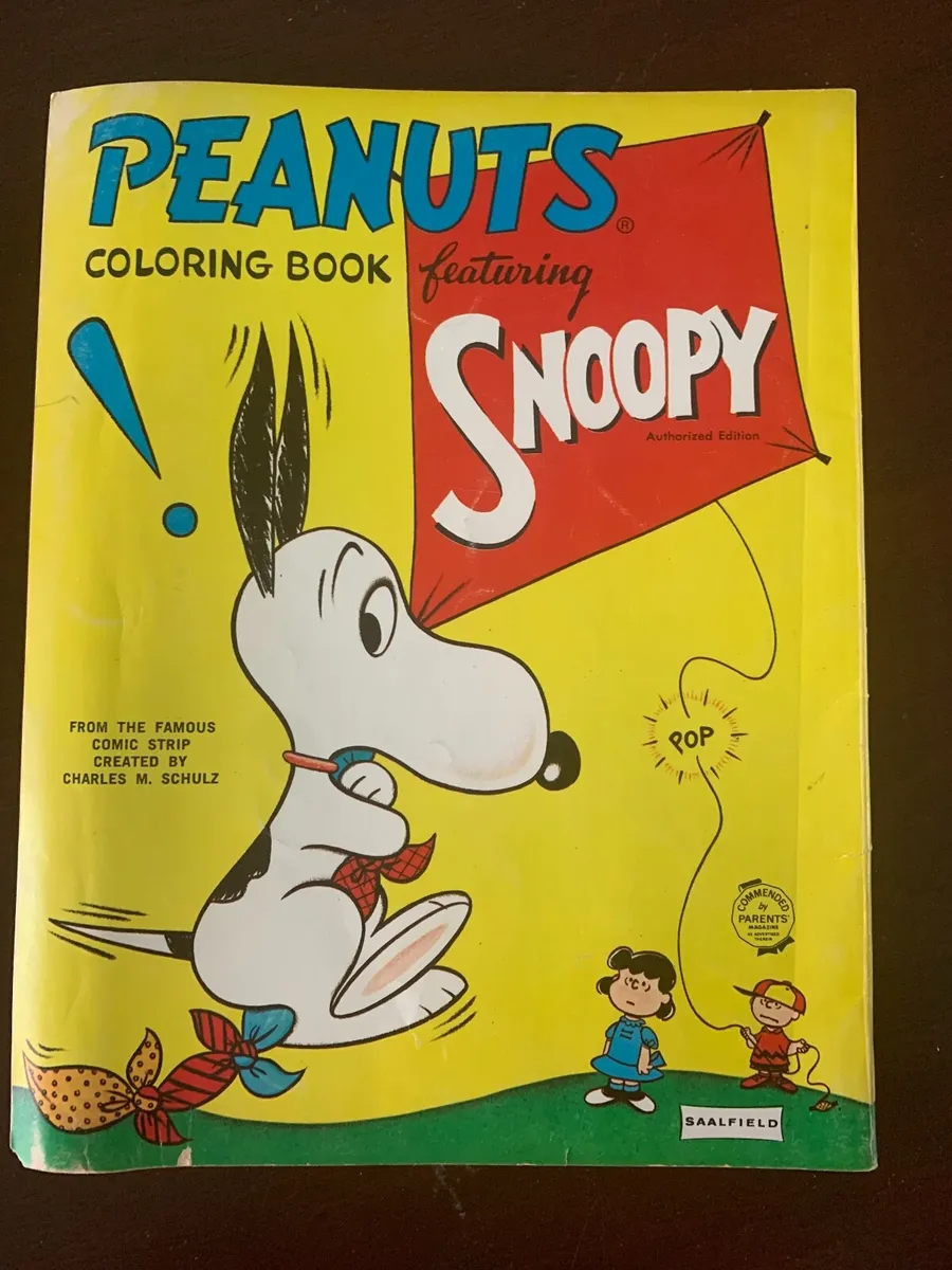 Peanuts featuring snoopy coloring book