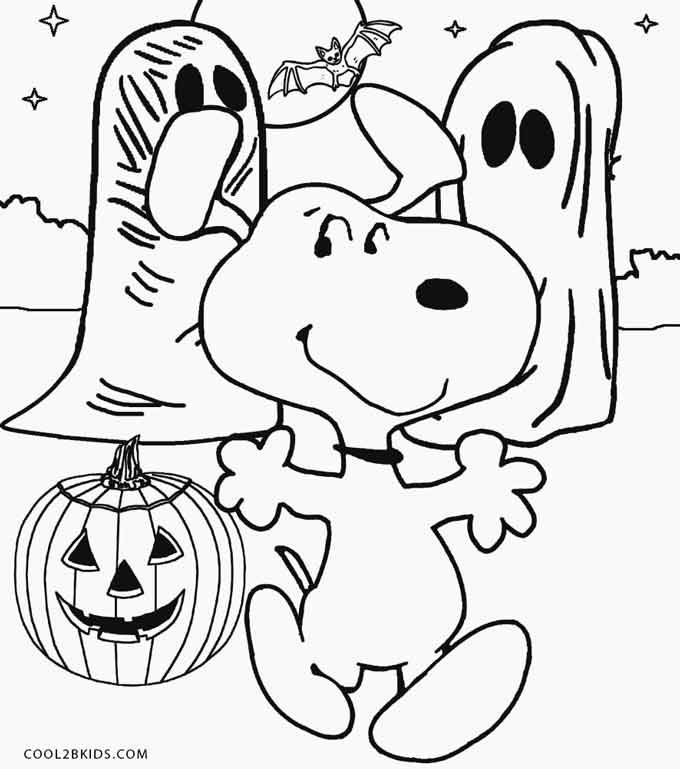 Printable snoopy coloring pages for kids coolbkids snoopy coloring pages halloween coloring book free halloween coloring pages