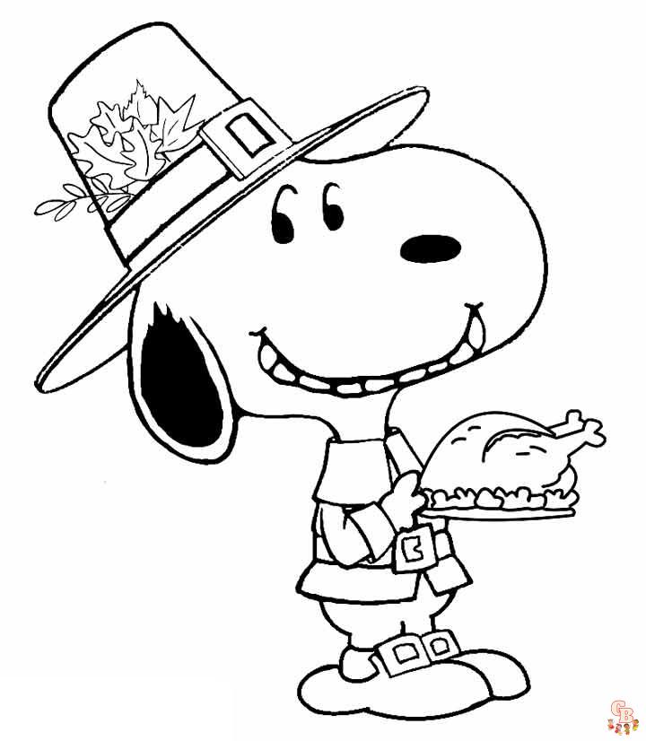 Free printable snoopy coloring pages