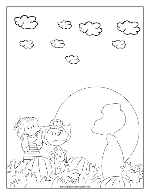 The best charlie brown halloween printable coloring pages