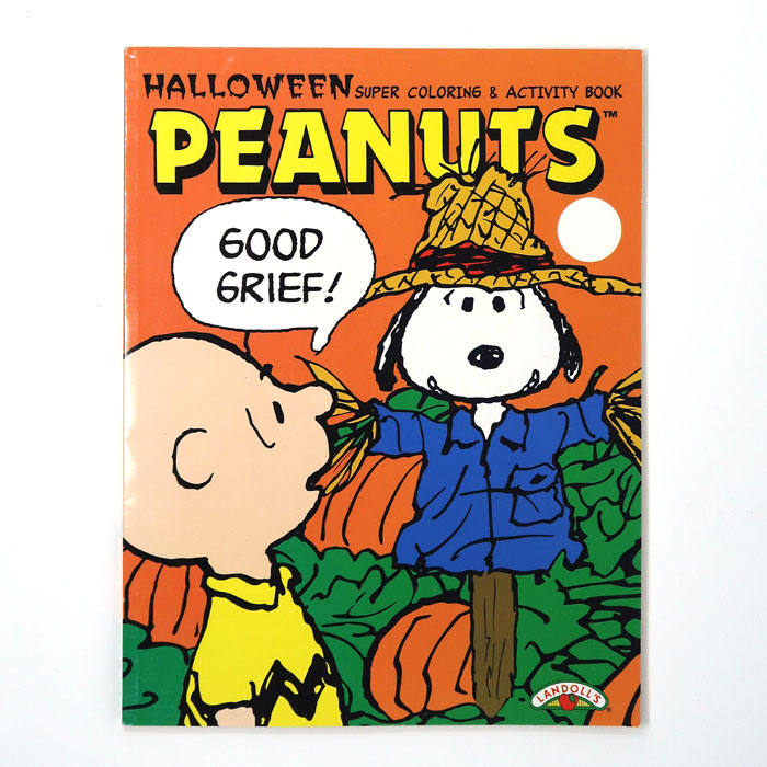 Scarecrow snoopy halloween coloring book