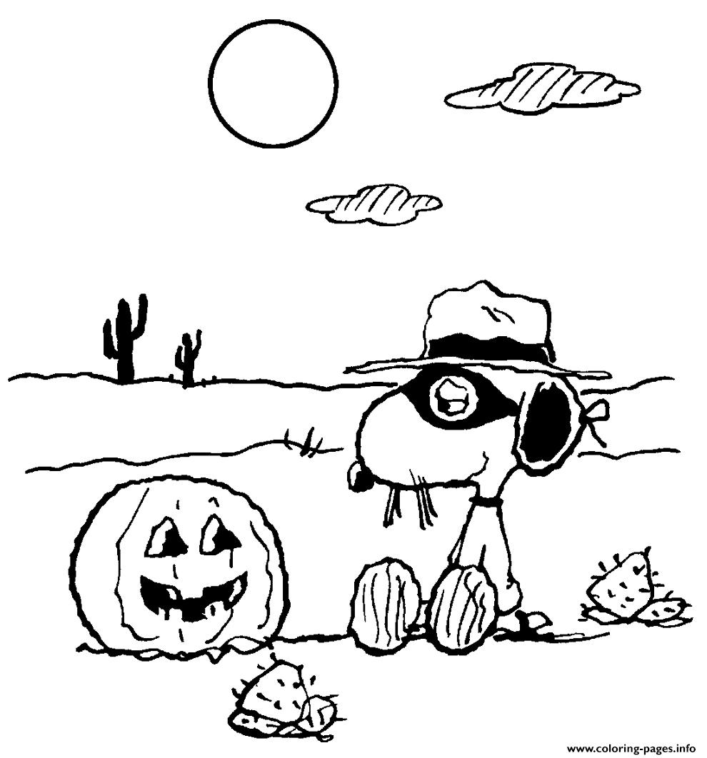 Snoopy halloween s for kids coloring page printable