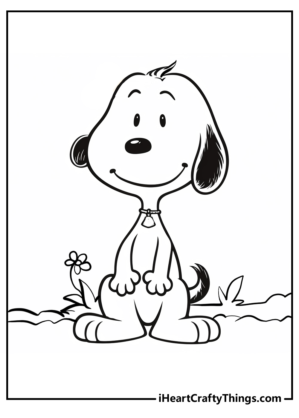 Snoopy coloring pages free printables