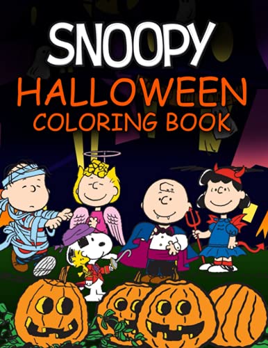 Snoopy halloween coloring book lots of relieving stress pictures for you to color enjoy and improve coloring skill on ilippines