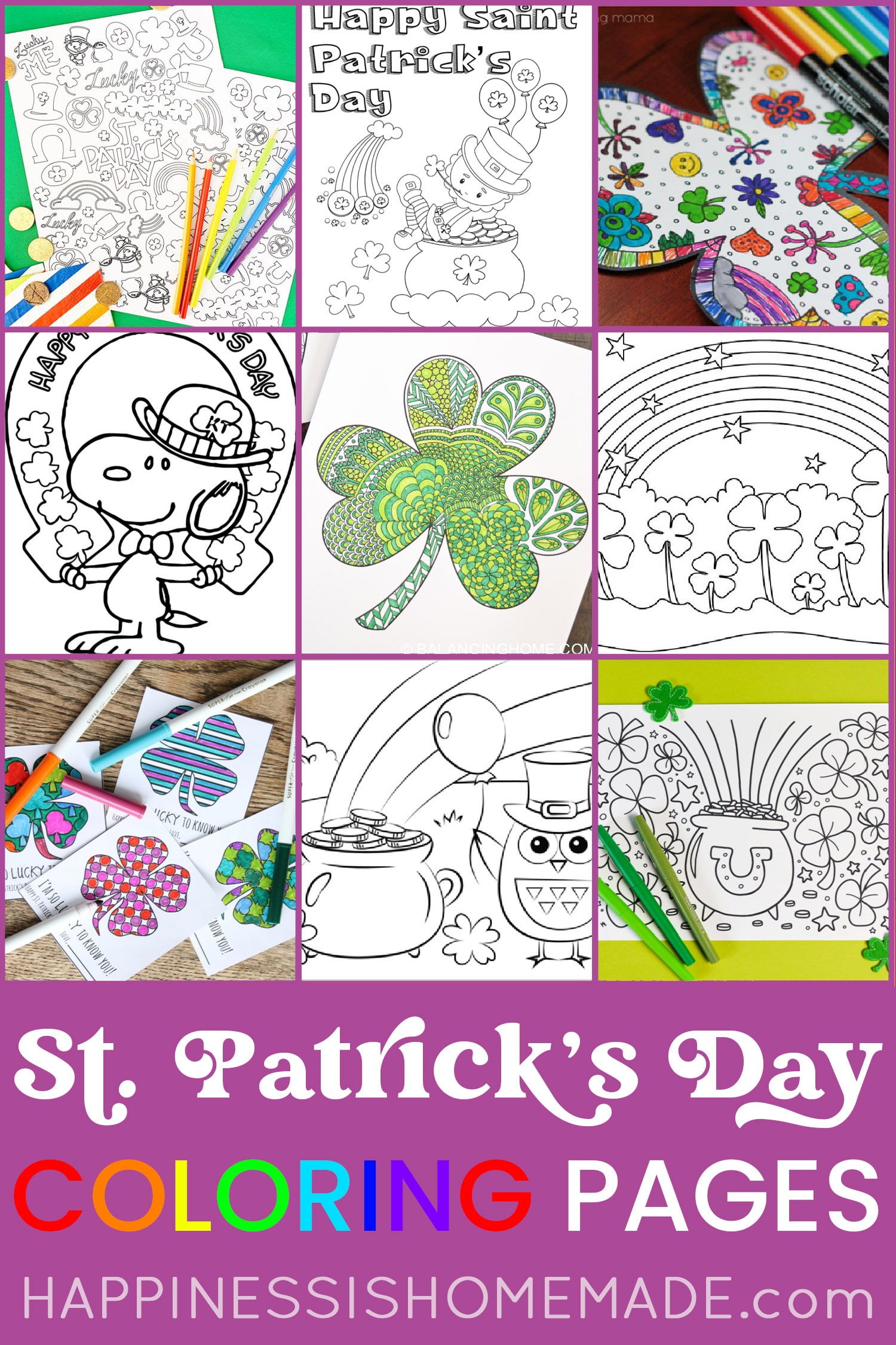 Free st patricks day coloring pages