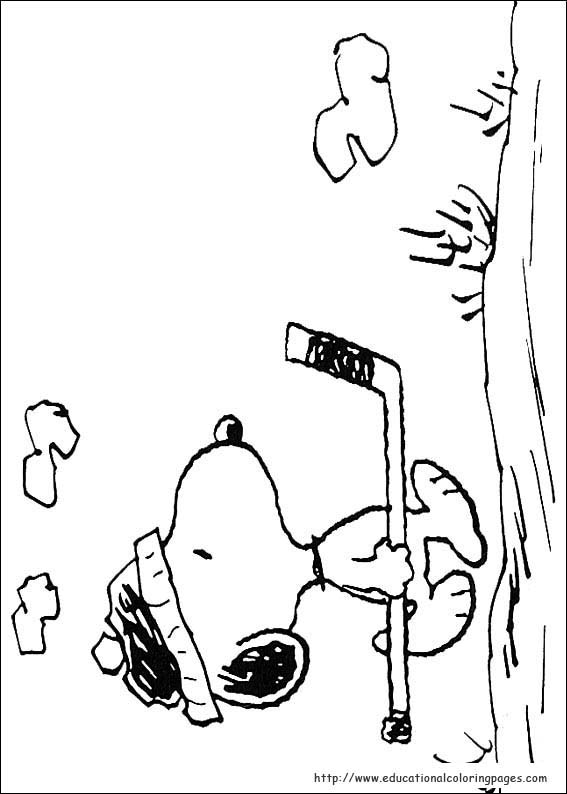 Snoopy coloring pages