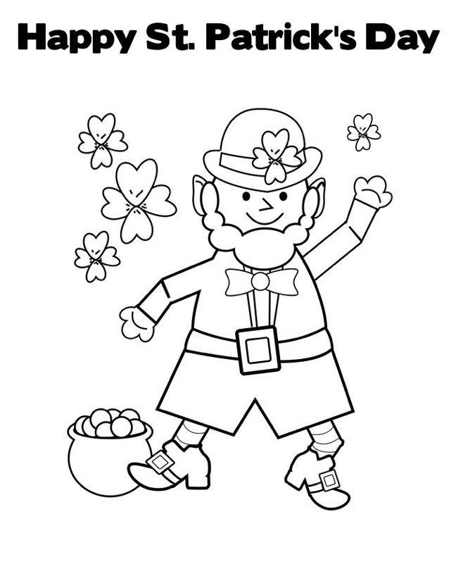 St patricks day coloring pages