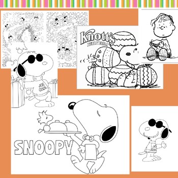 Snoopy coloring pages