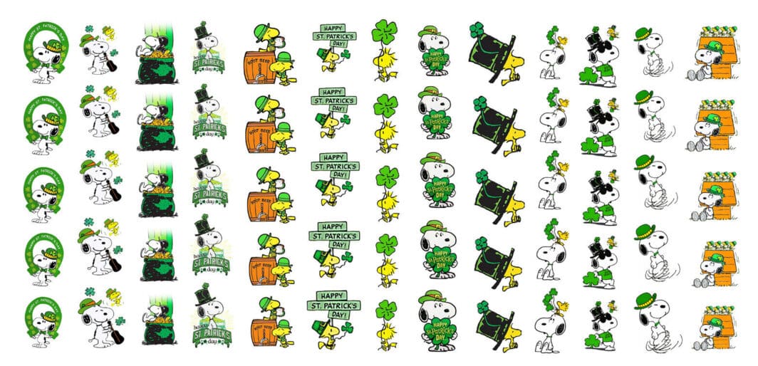 Snoopy charlie brown st patricks day