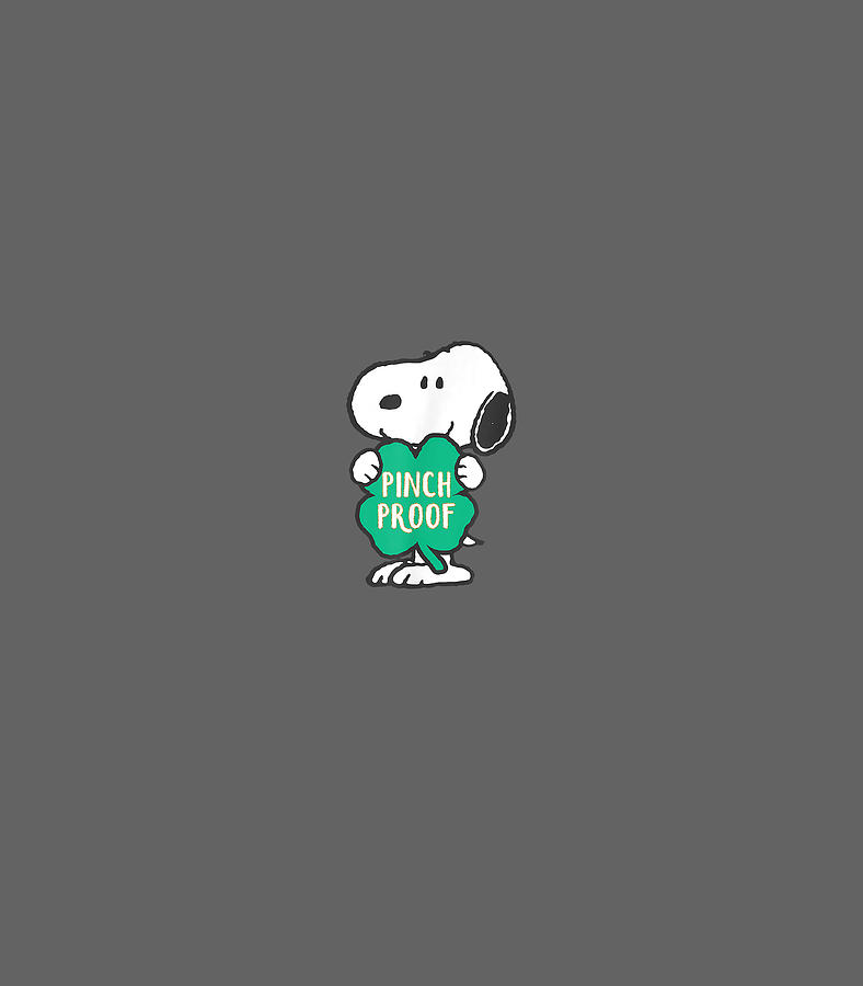 Peanuts st patricks day snoopy pinch proof digital art by essa marissa