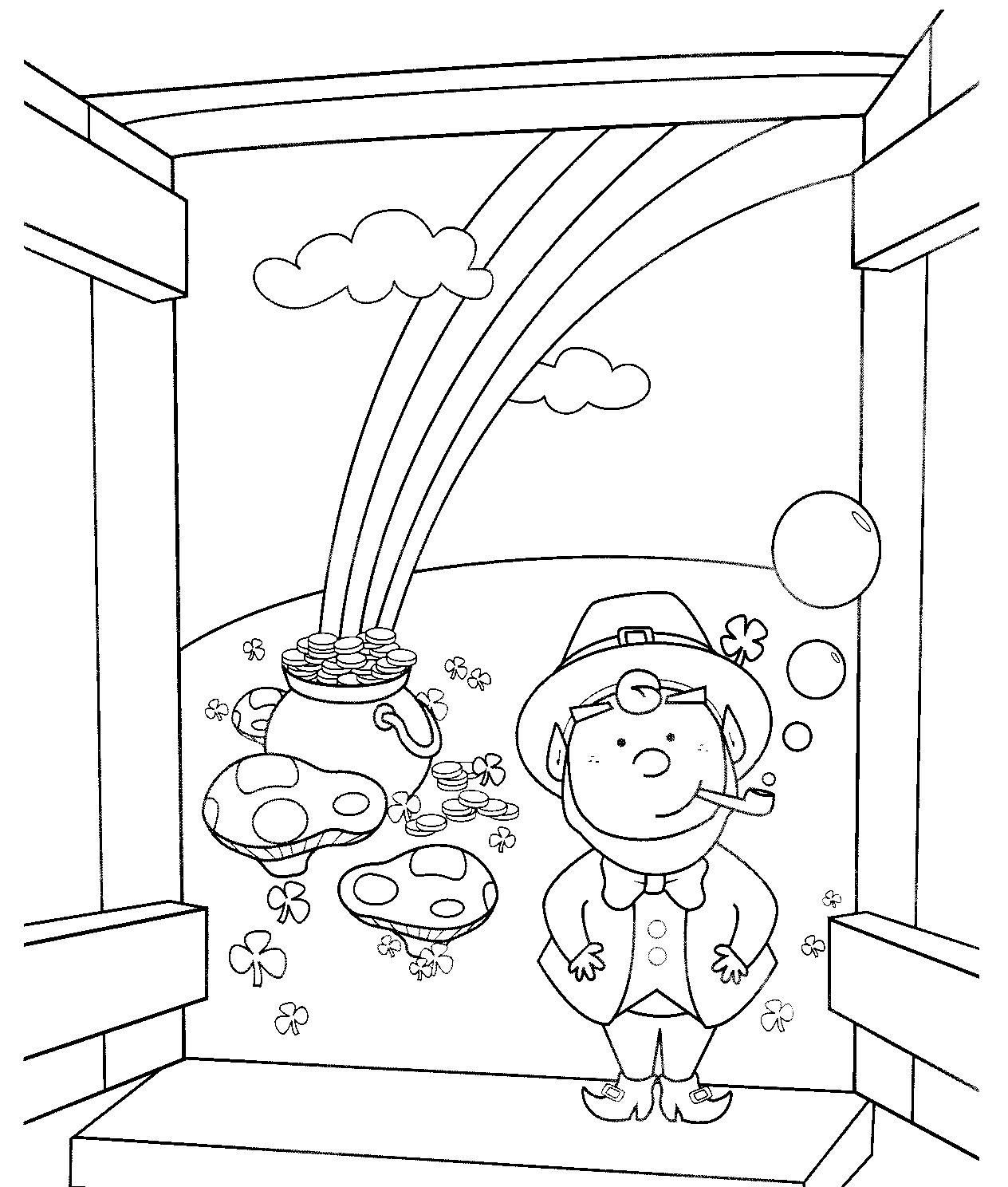 St patricks day coloring pages