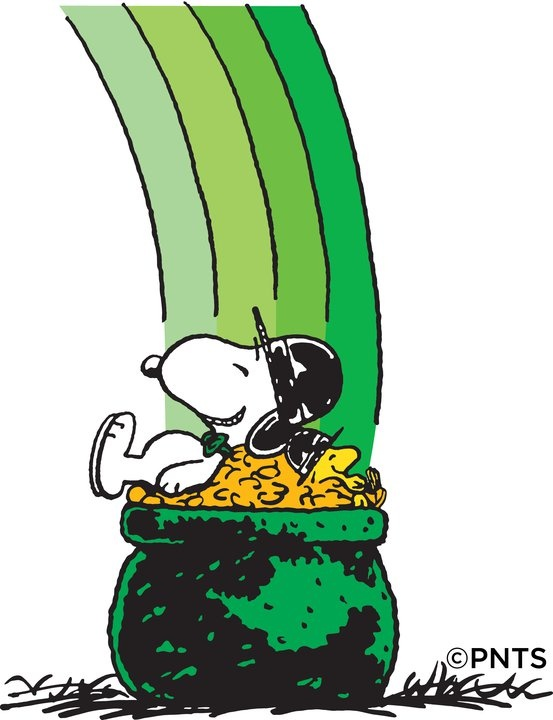 St patricks day snoopy st patrick clipart