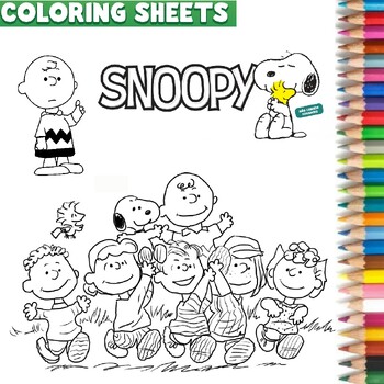 Snoopy coloring pages