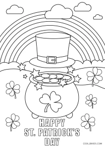 Free printable st patricks day coloring pages for kids