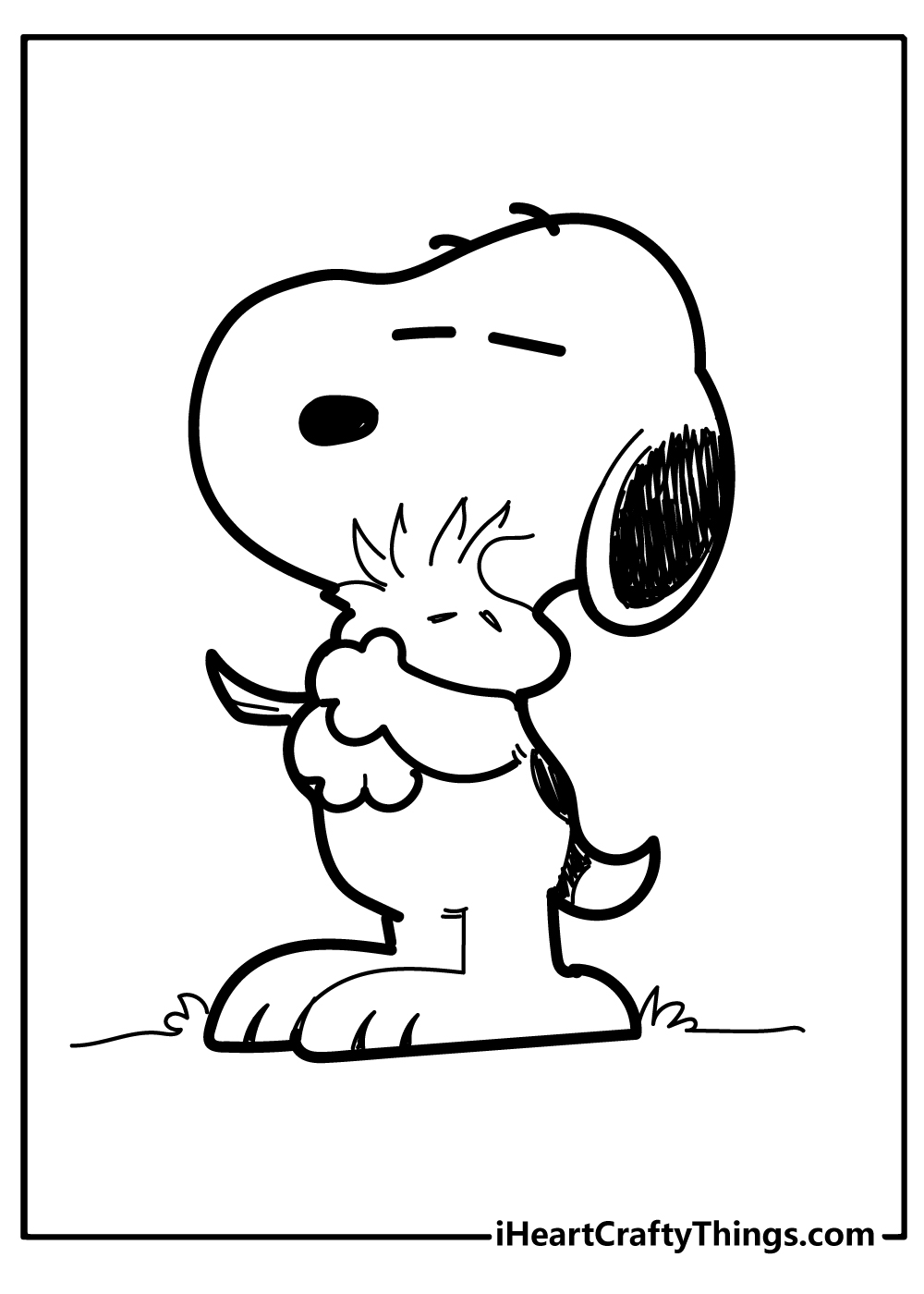 Snoopy coloring pages free printables
