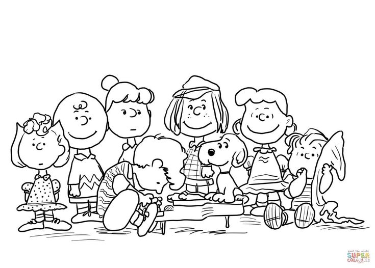 Best image of peanuts coloring pages