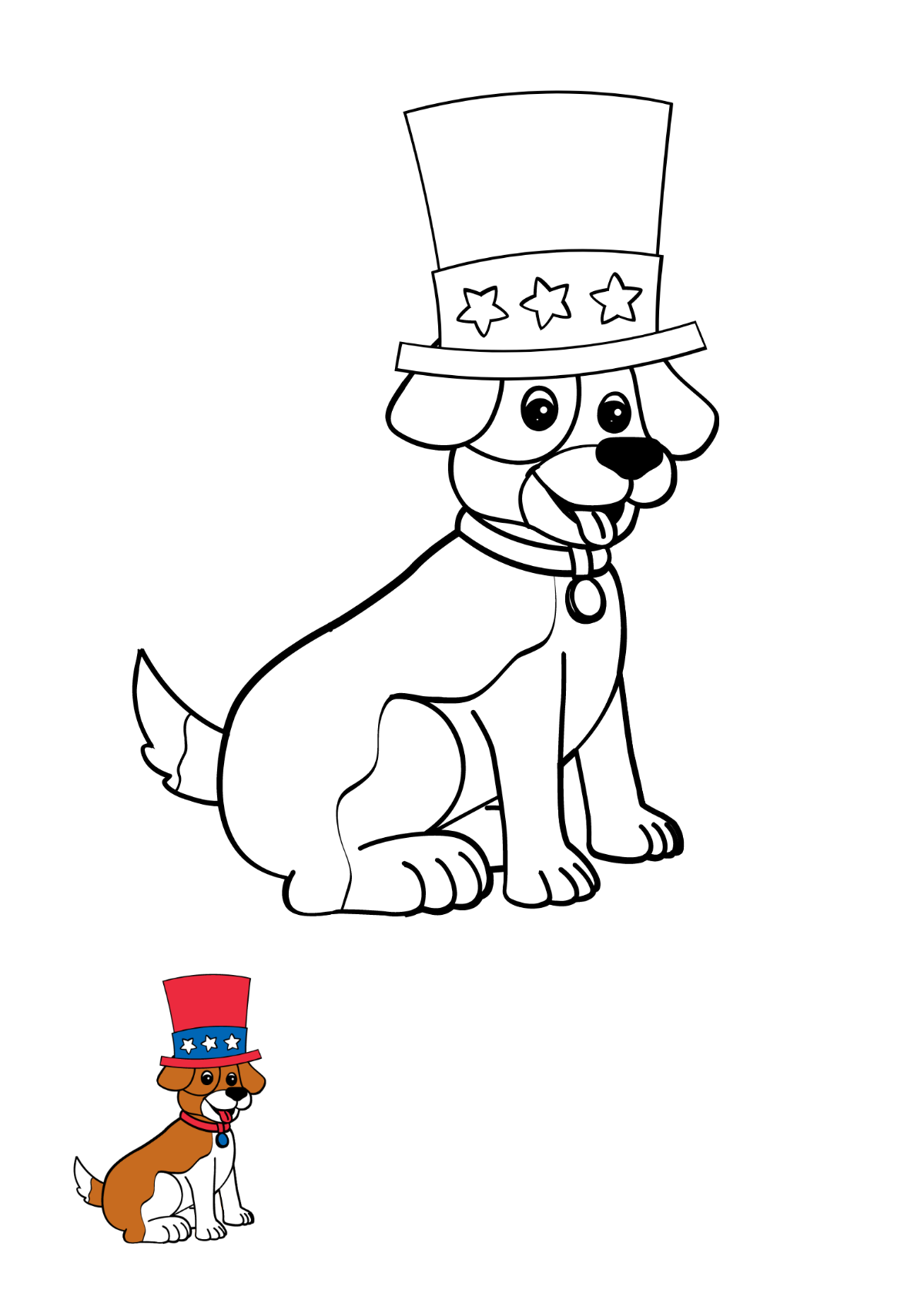 Free th of july coloring page s examples