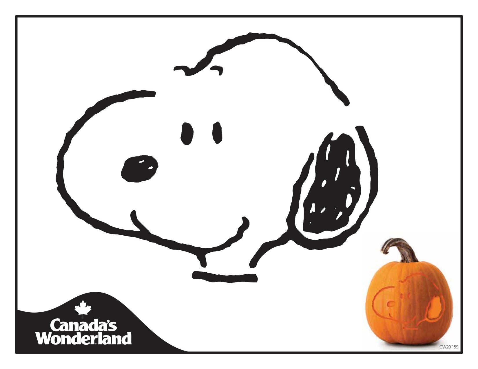 Peanutscharlie brown snoopy free pumpkin stencil