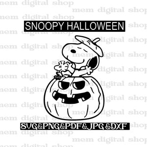 Snoopy halloween svg