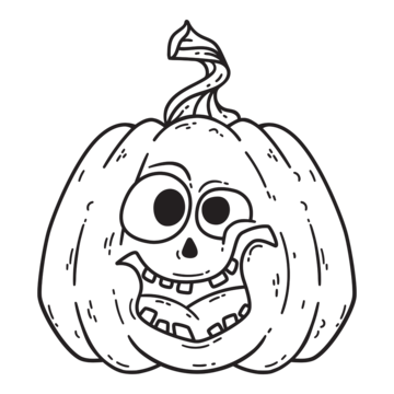 Pumpkin outline vector art png images free download on