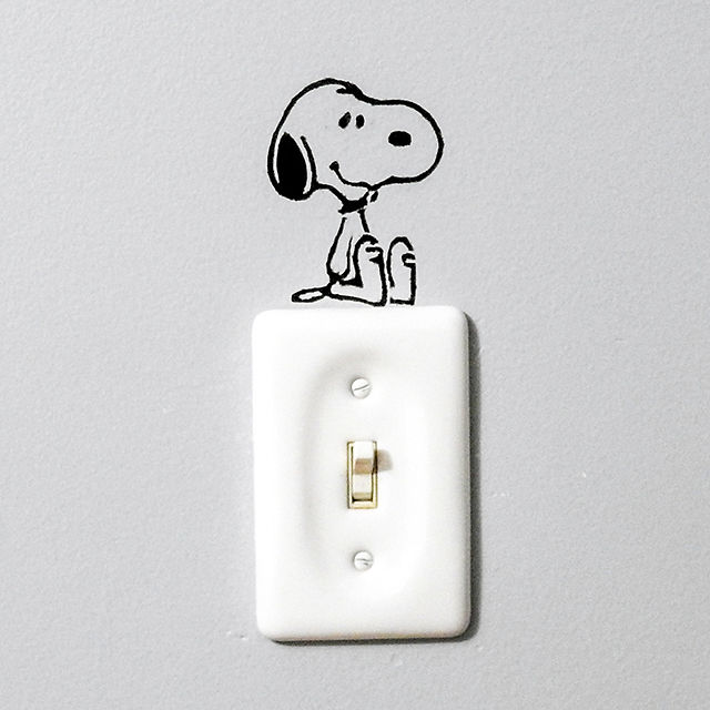 Snoopy wall stencil