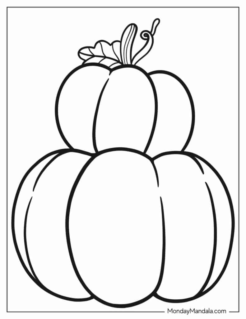 Autumn fall coloring pages free pdf printables