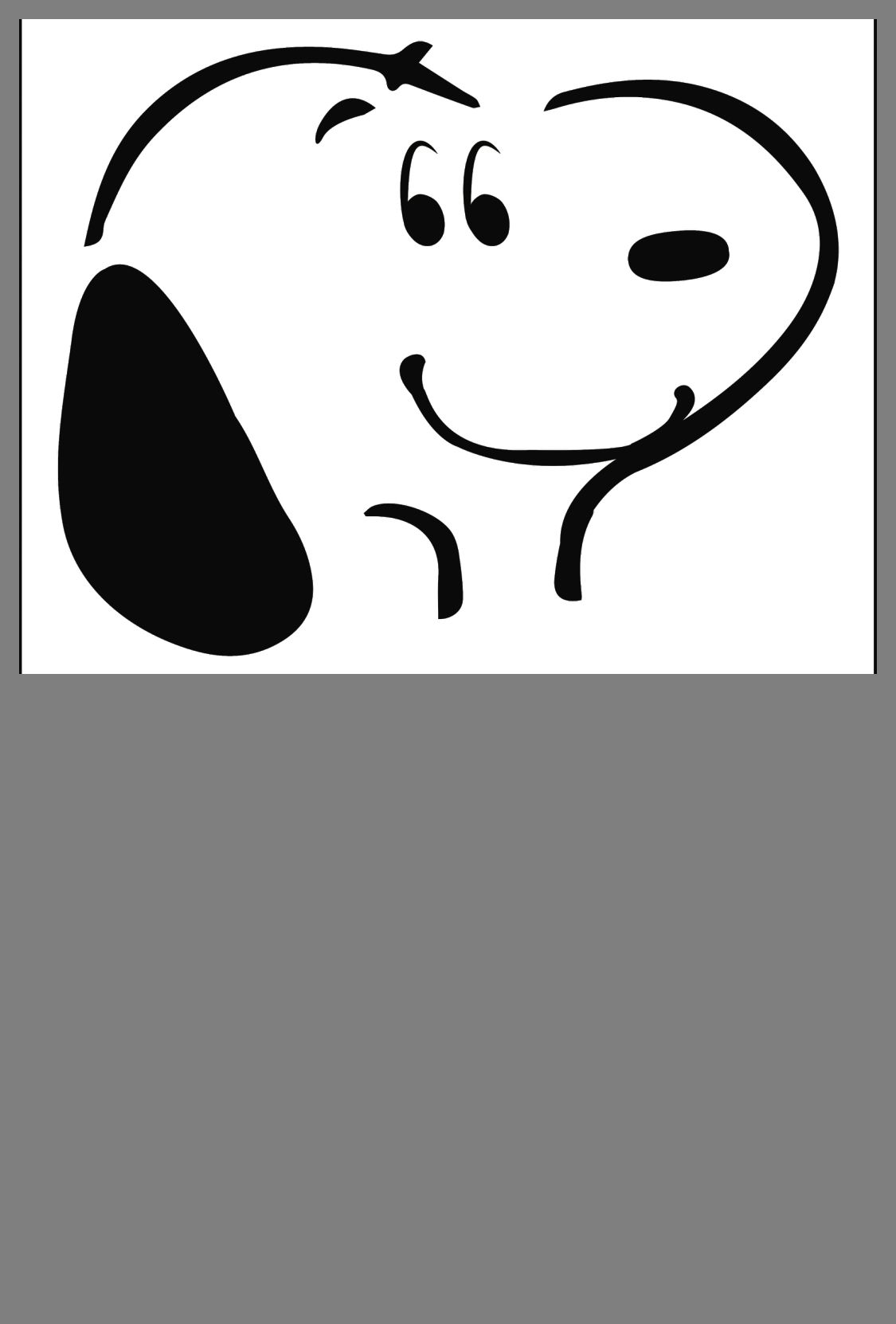 Printable snoopy pumpkin carving template