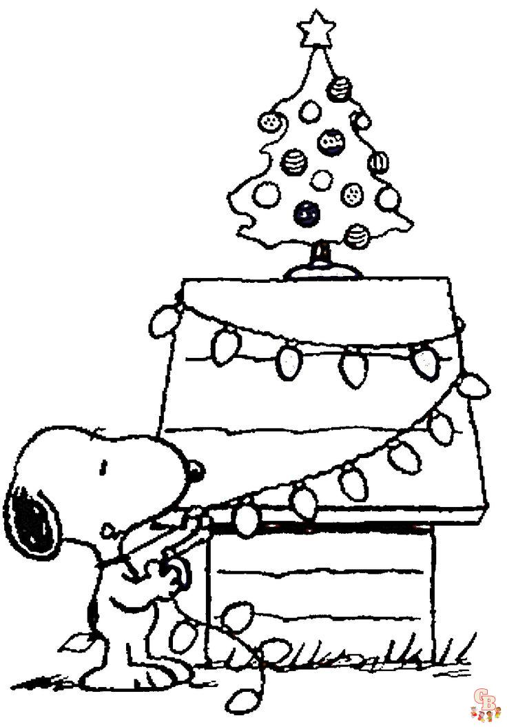 Free printable snoopy coloring pages