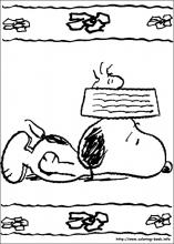 Snoopy coloring pages on coloring