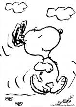 Snoopy coloring pages on coloring