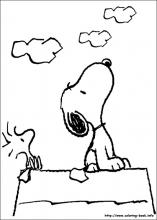 Snoopy coloring pages on coloring