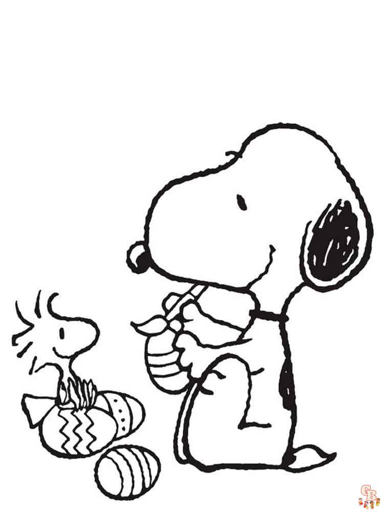 Free printable snoopy coloring pages