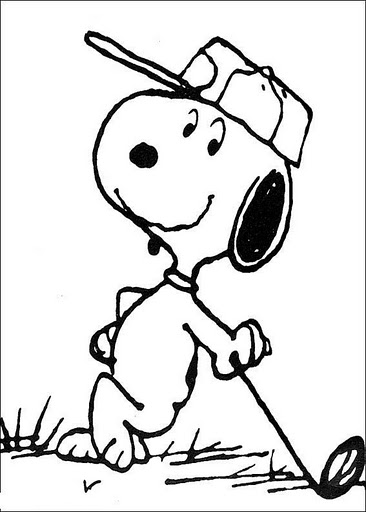 Snoopy coloring pages team colors