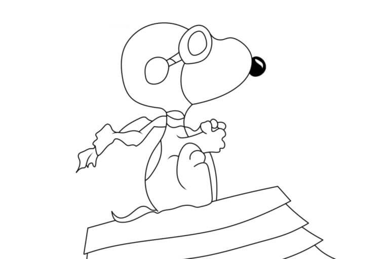 Snoopy coloring pages