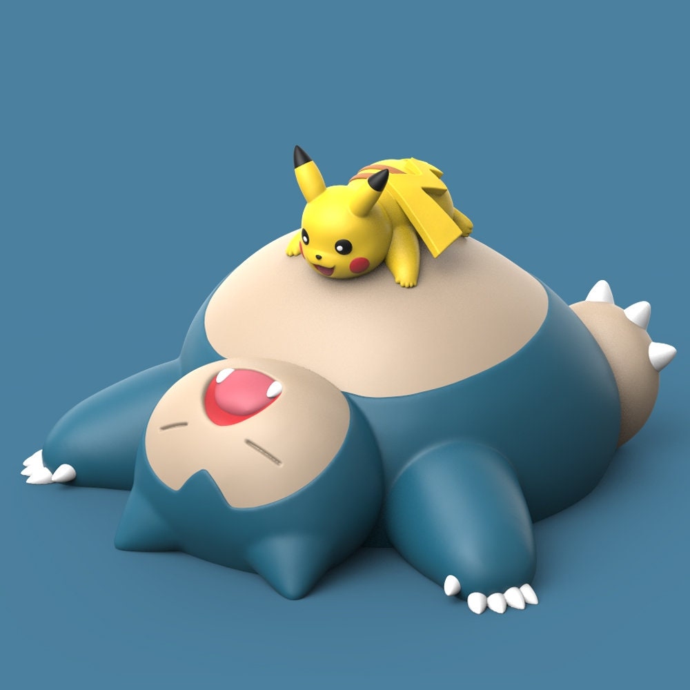 Snorlax pikachu d printed model