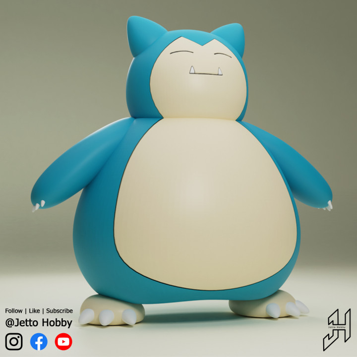 D printable snorlax scale pokemon by jettohobby