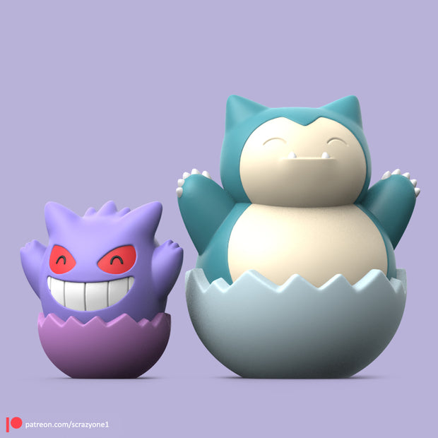 Easter gengar or snorlax â devoted saint retro