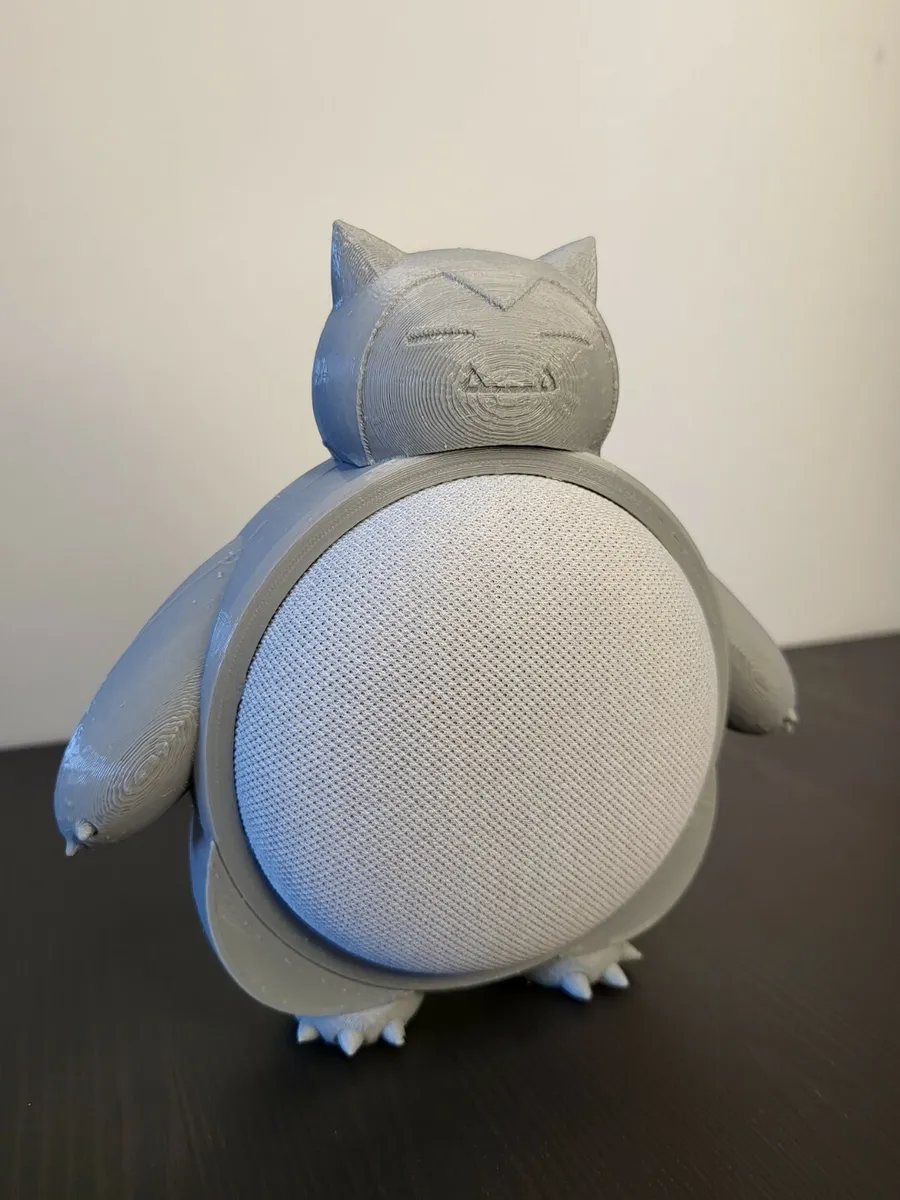 D printed snorlax google home mini se gray