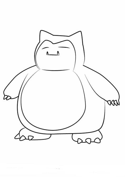 Snorlax coloring pages