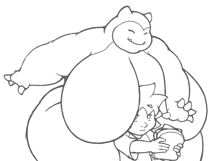 Wild snorlax appeared by tezukuri